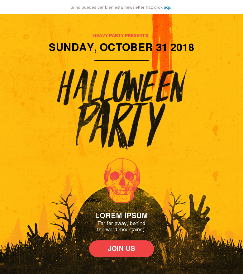 Email marketing template Halloween#2