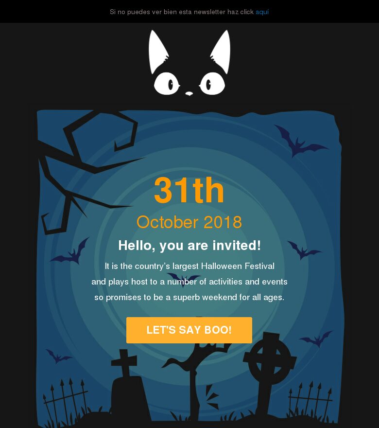 Plantilla email marketing Halloween #3