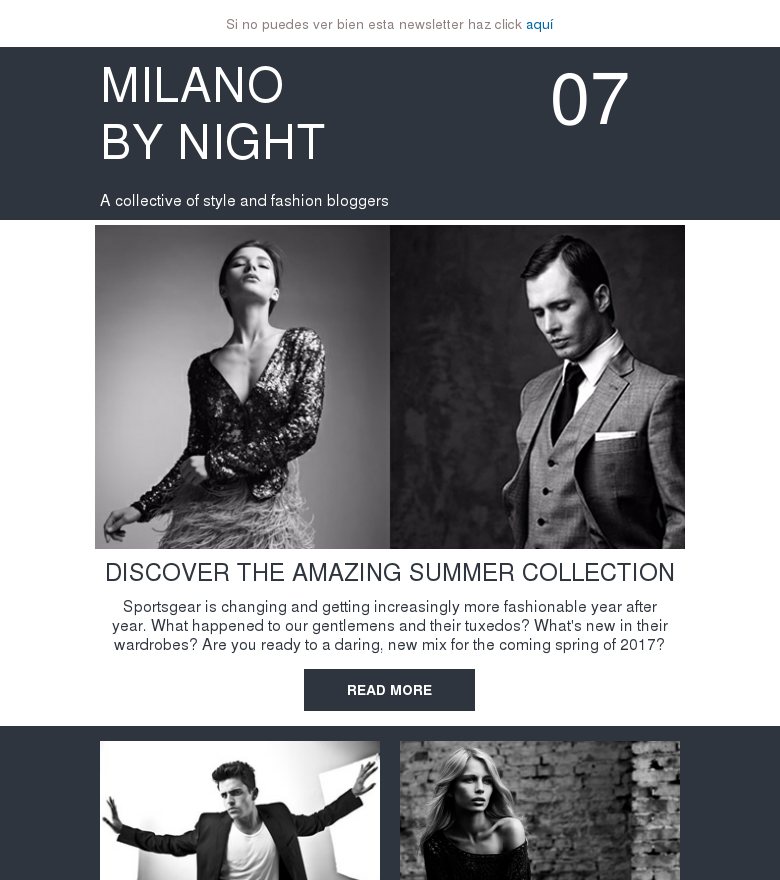 Plantilla email marketing Versus