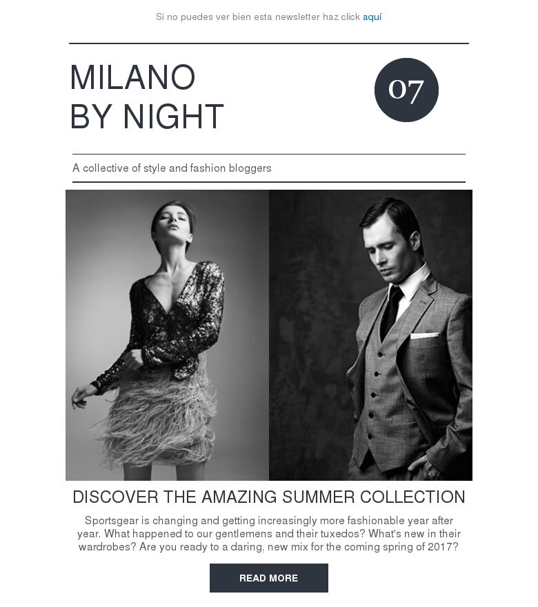 Plantilla email marketing Versus mini