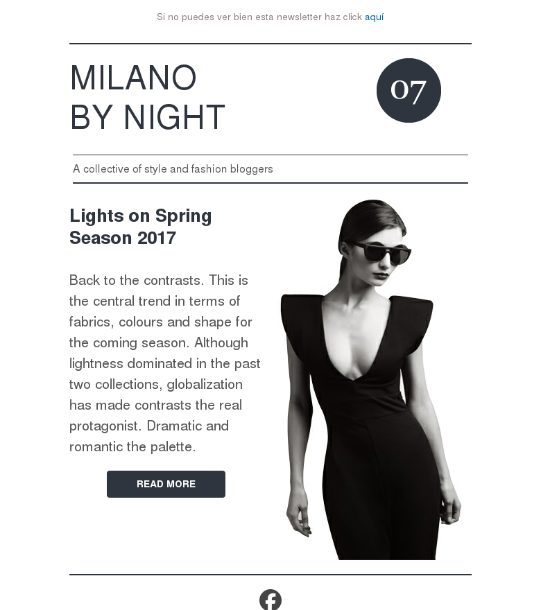 Plantilla email marketing Moda retro