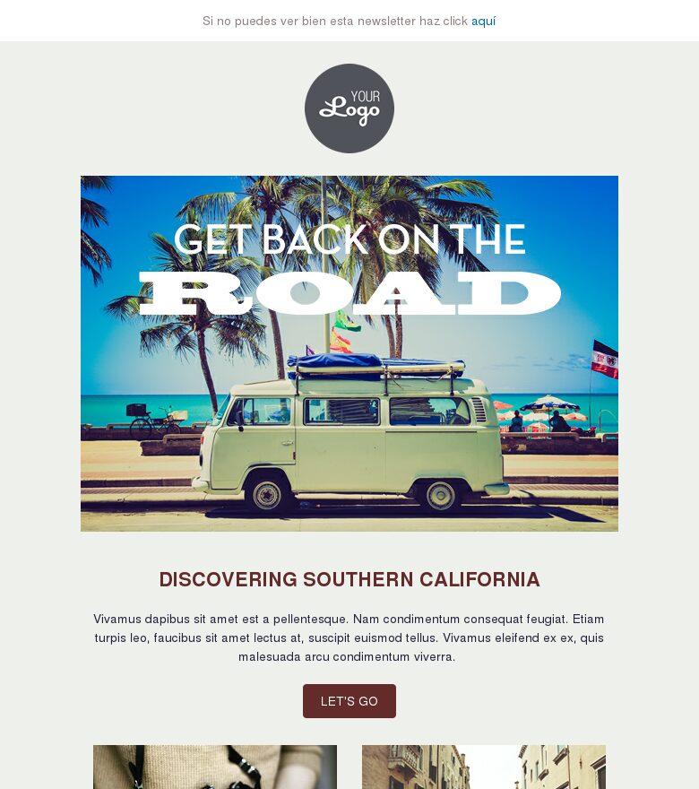 Plantilla email marketing Relax
