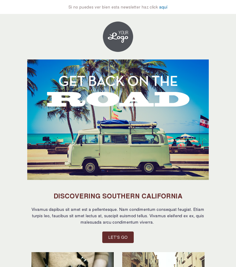 Plantilla email marketing Relax