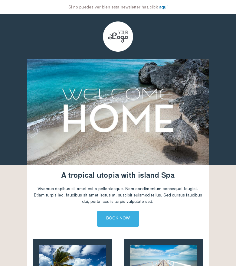 Plantilla email marketing Vacaciones