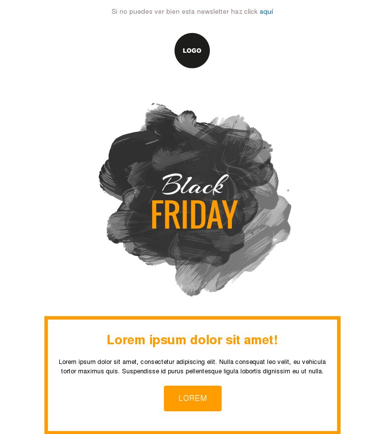 Email marketing template Black Friday #3