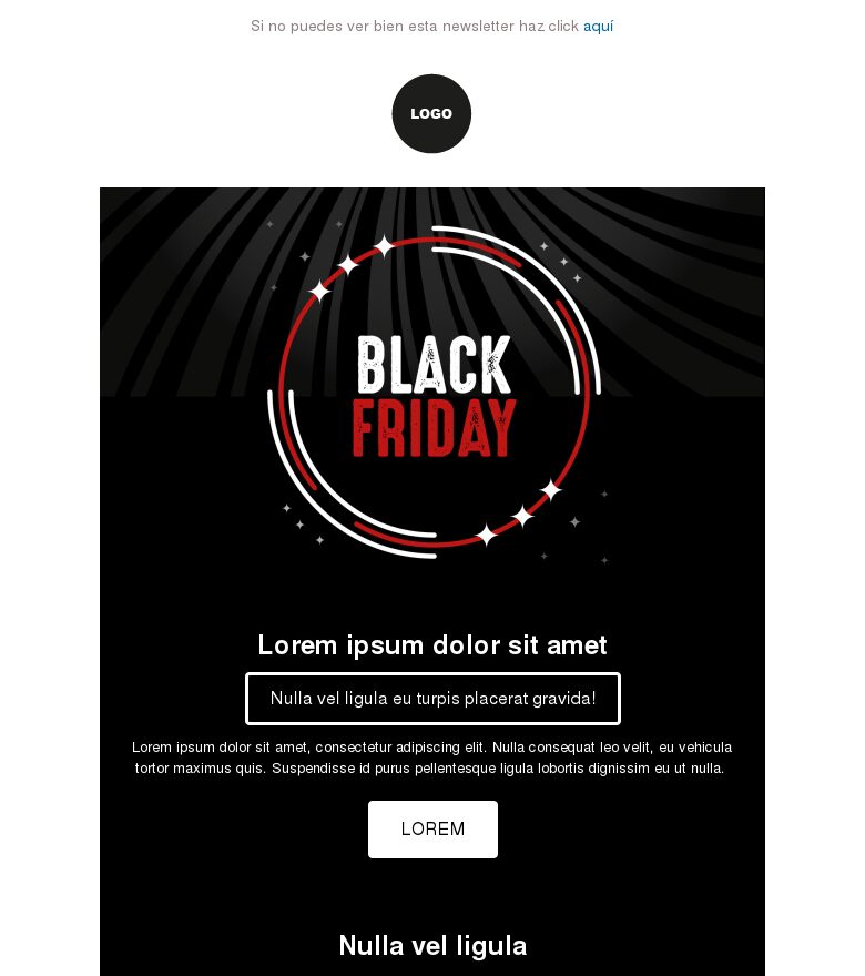 Plantilla email marketing Black Friday #5