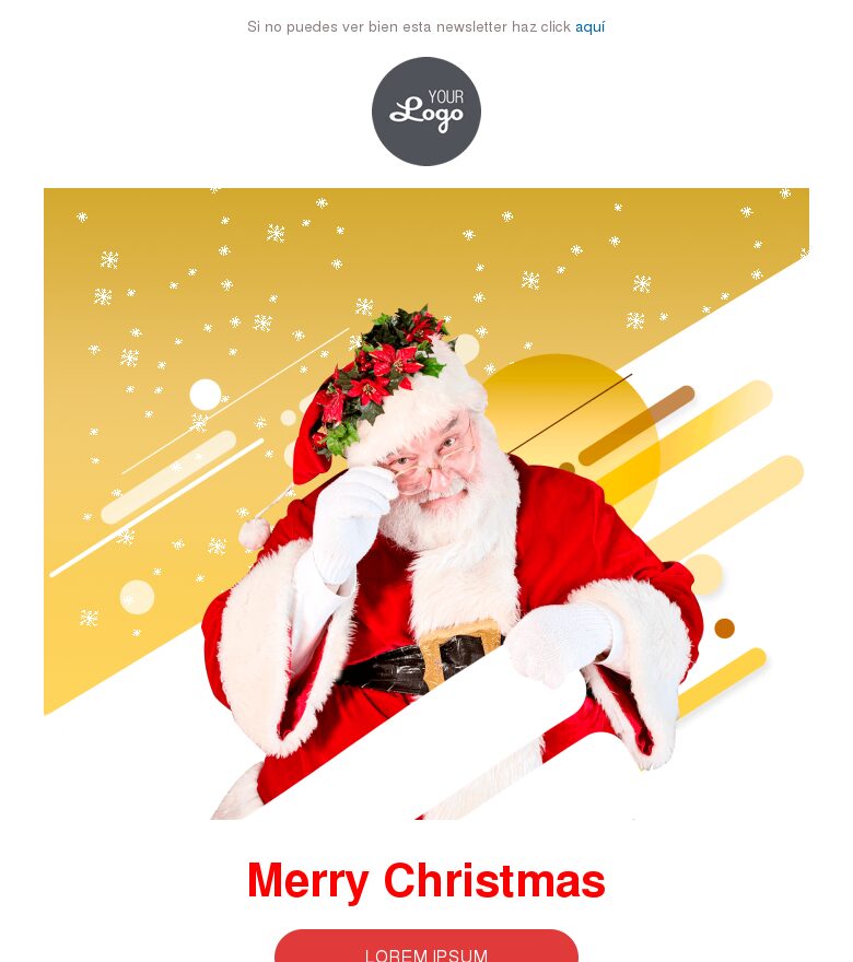 Plantilla email marketing navidad#2