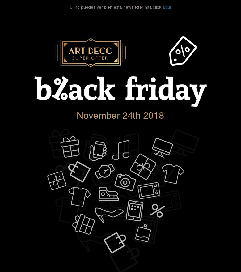 Plantilla email marketing Black Friday #8