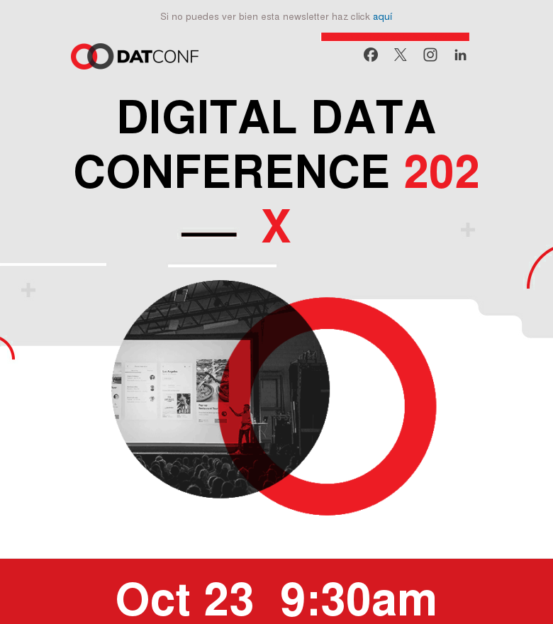 Plantilla email marketing Conferencia fecha