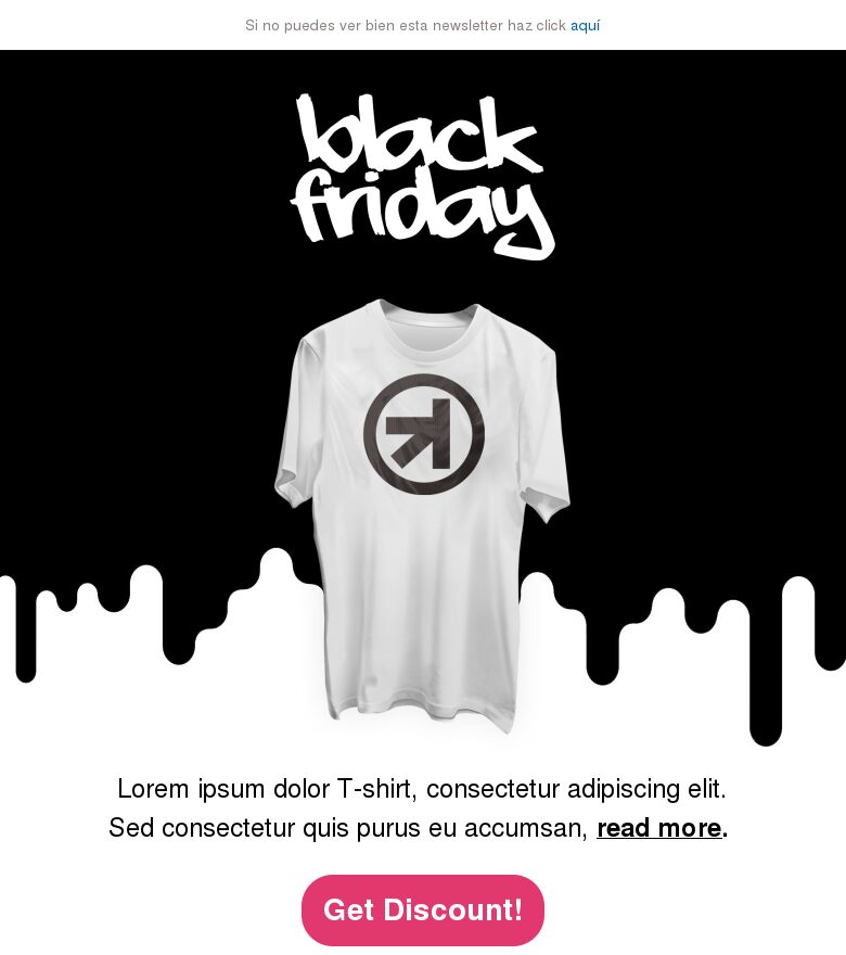 Plantilla email marketing Black Friday #7