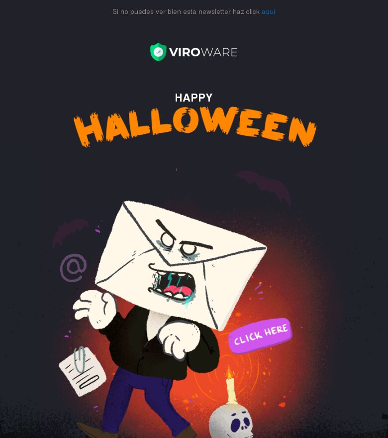 Plantilla email marketing Halloween antispam