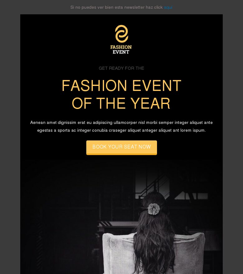 Plantilla email marketing Eventos