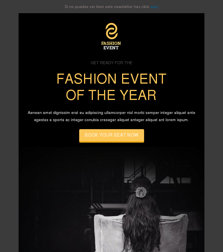 Plantilla email marketing Eventos