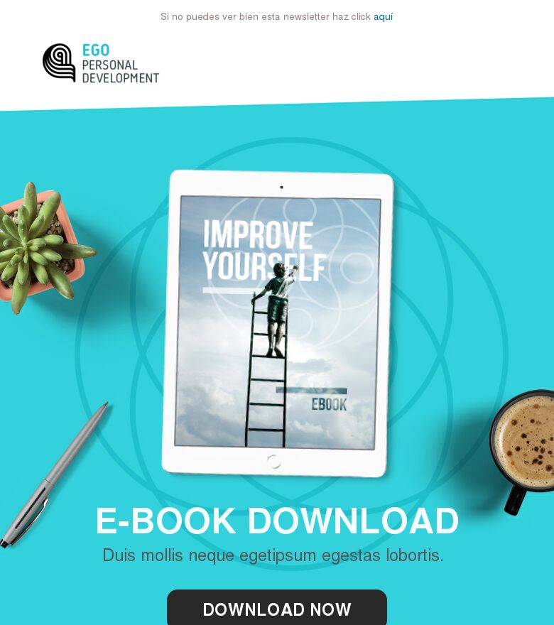 Email marketing template Código QR