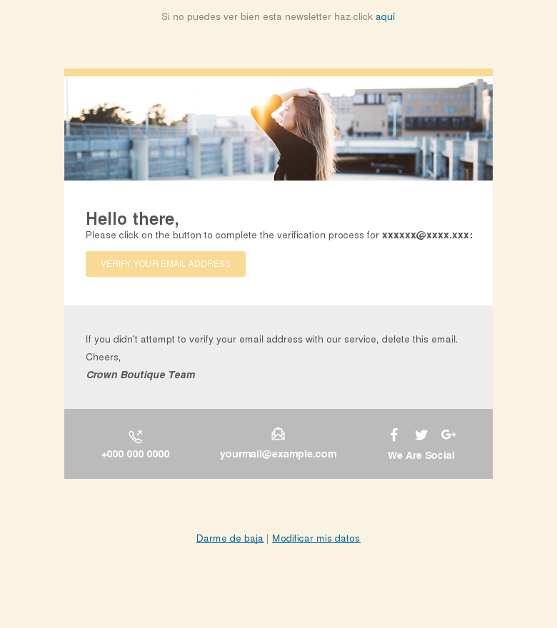 Plantilla email marketing Activación