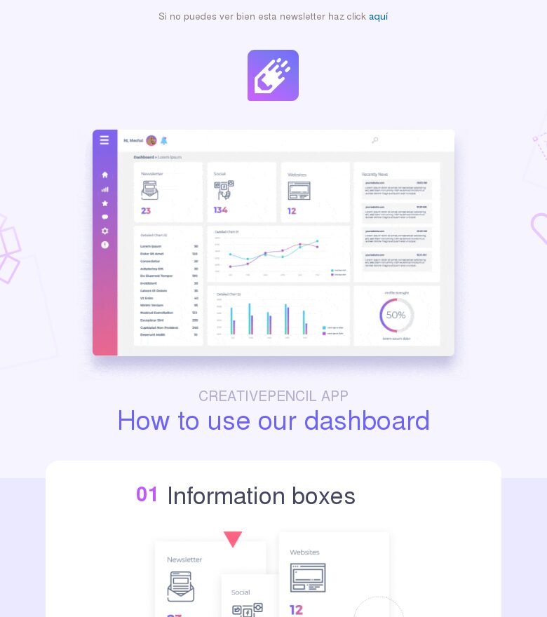 Plantilla email marketing Funcionalidades