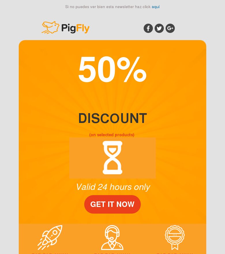 Plantilla email marketing 24 horas