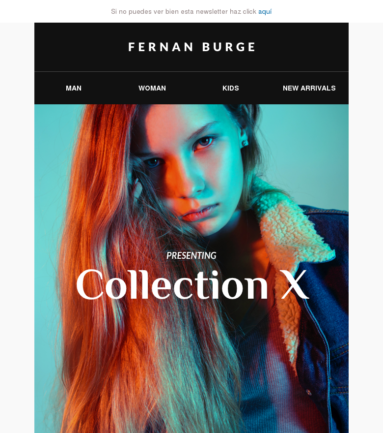 Plantilla email marketing Colección de moda