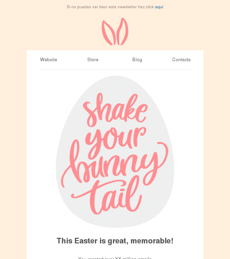 Plantilla email marketing Pascua