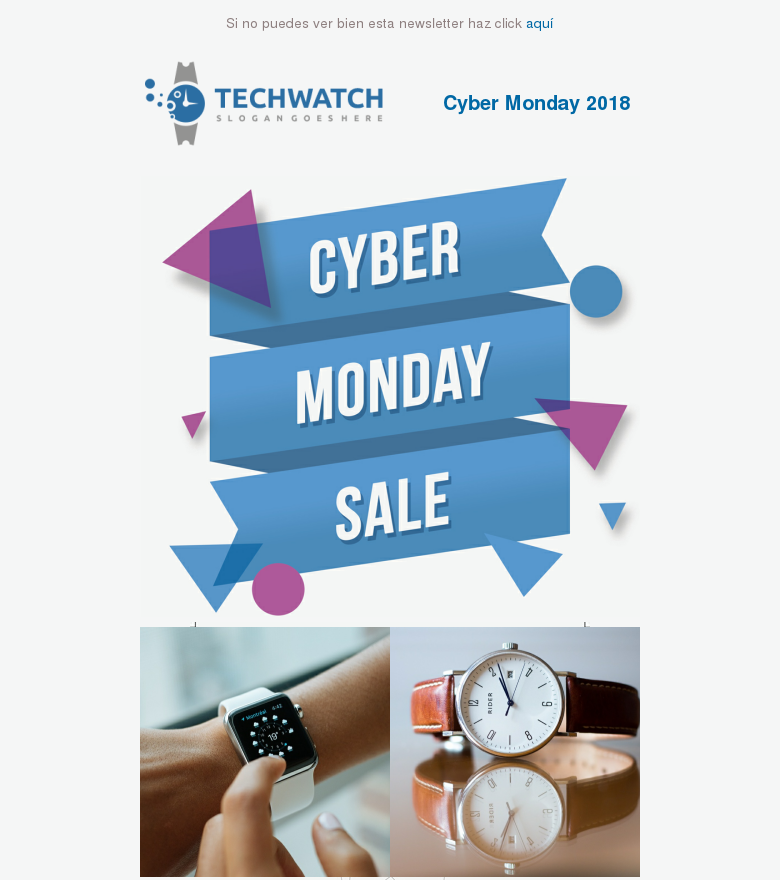 Plantilla email marketing Cyber monday
