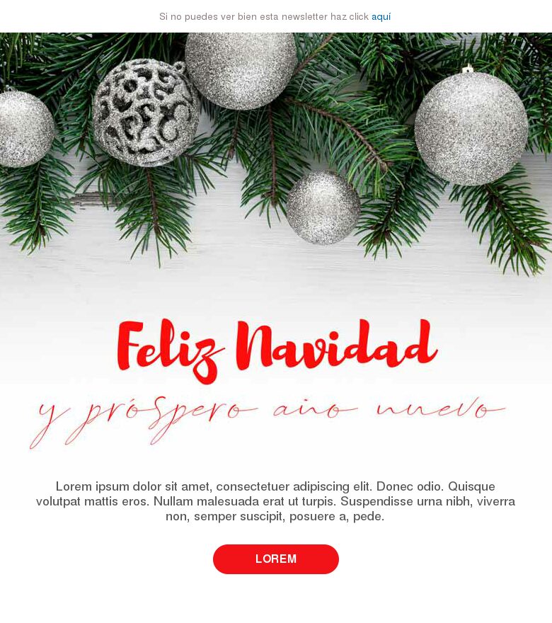 Plantilla email marketing Navidad #2