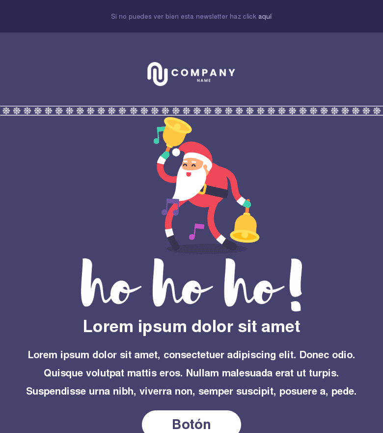 Plantilla email marketing Navidad #3