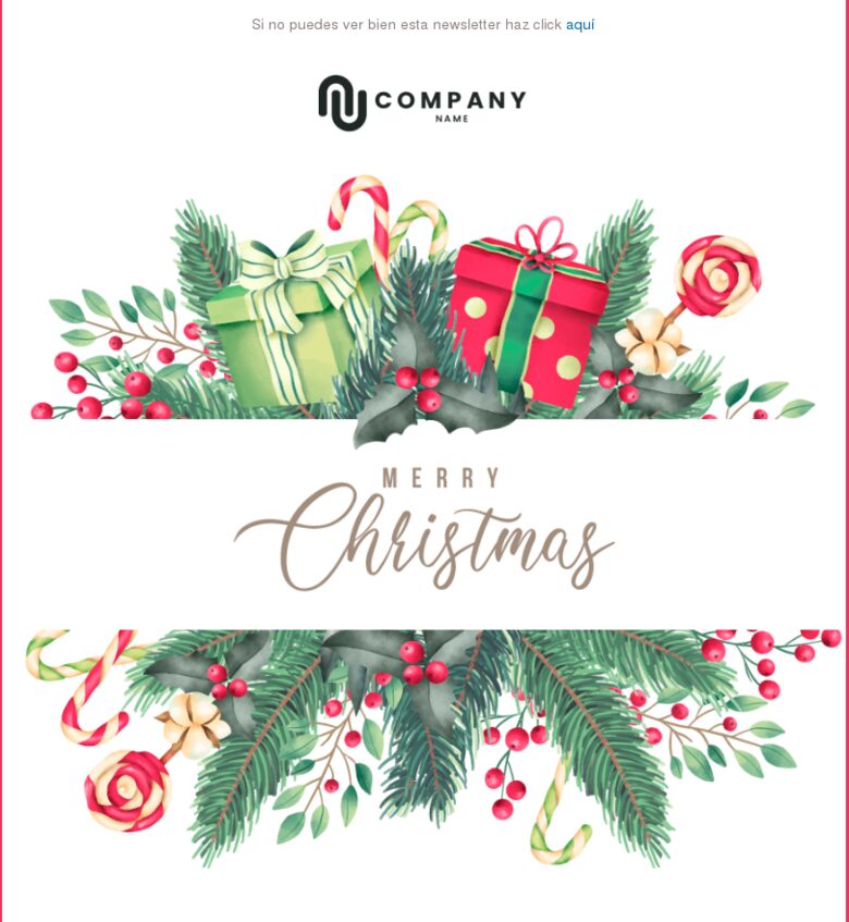 Plantilla email marketing Navidad #4