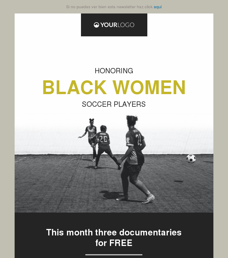 Plantilla email marketing Black history month