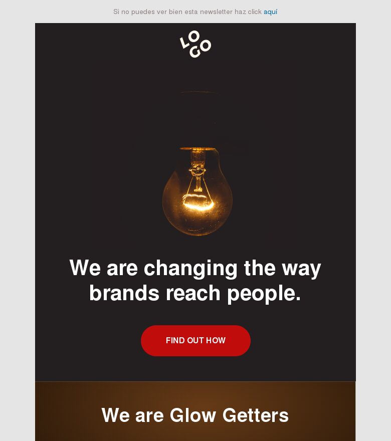 Plantilla email marketing Plantilla de agencia