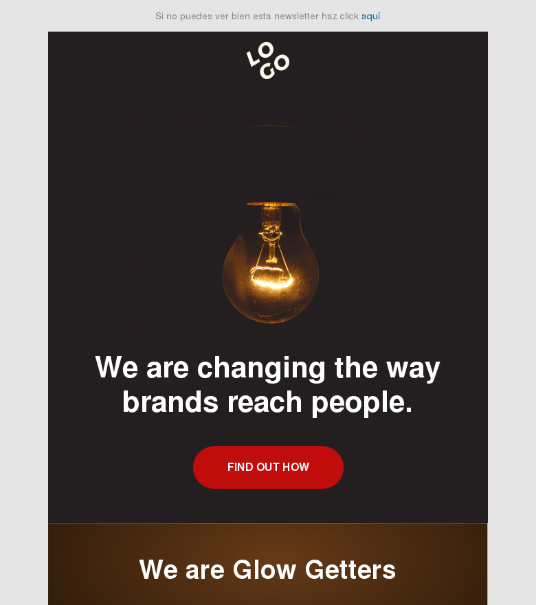 Plantilla email marketing Agency template