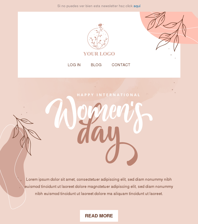 Plantilla email marketing Celebrating women business owners