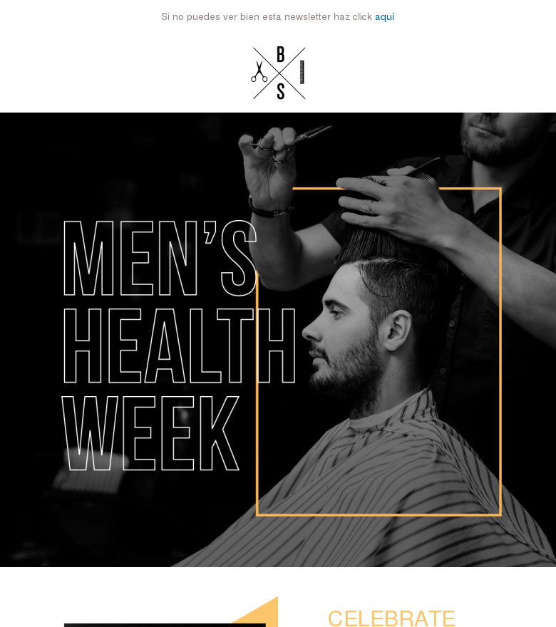 Plantilla email marketing Mens health week