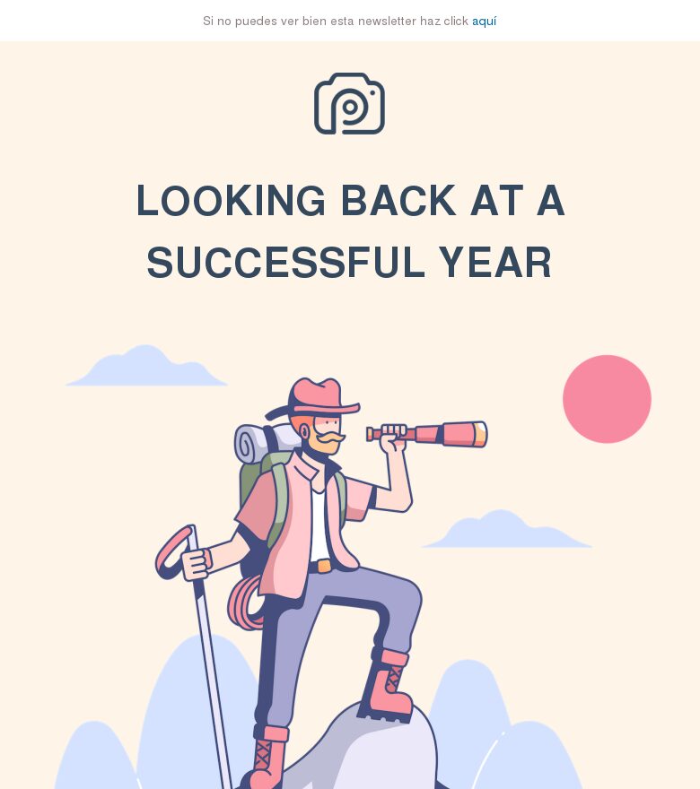 Plantilla email marketing Lo mejor del año pasado