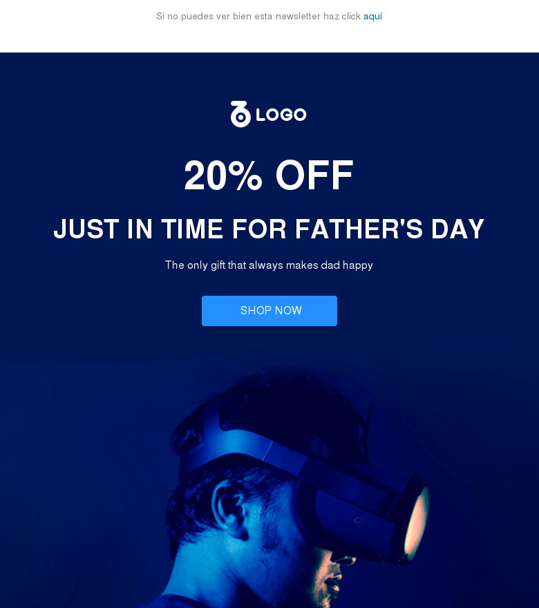 Plantilla email marketing A gift daddy will love