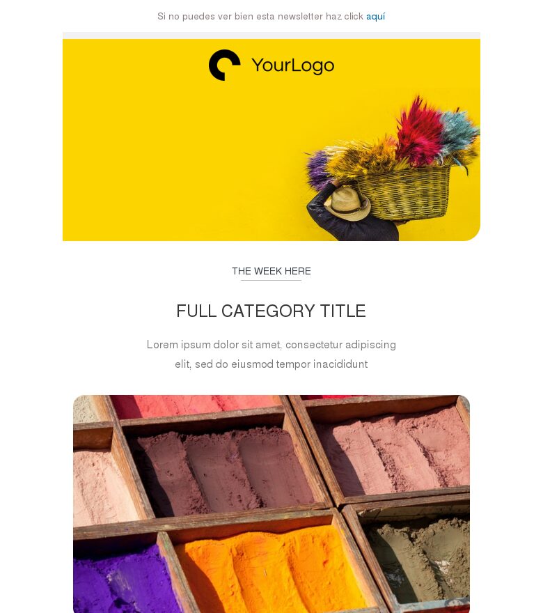 Template email marketing Historias para ti