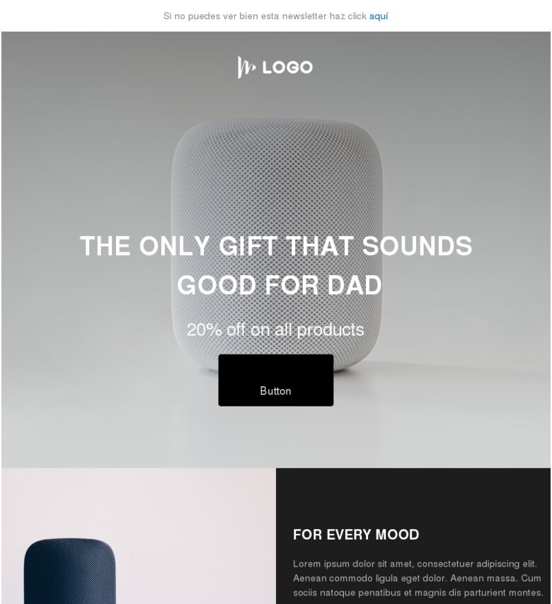 Plantilla email marketing Lo que papá quiere de verdad