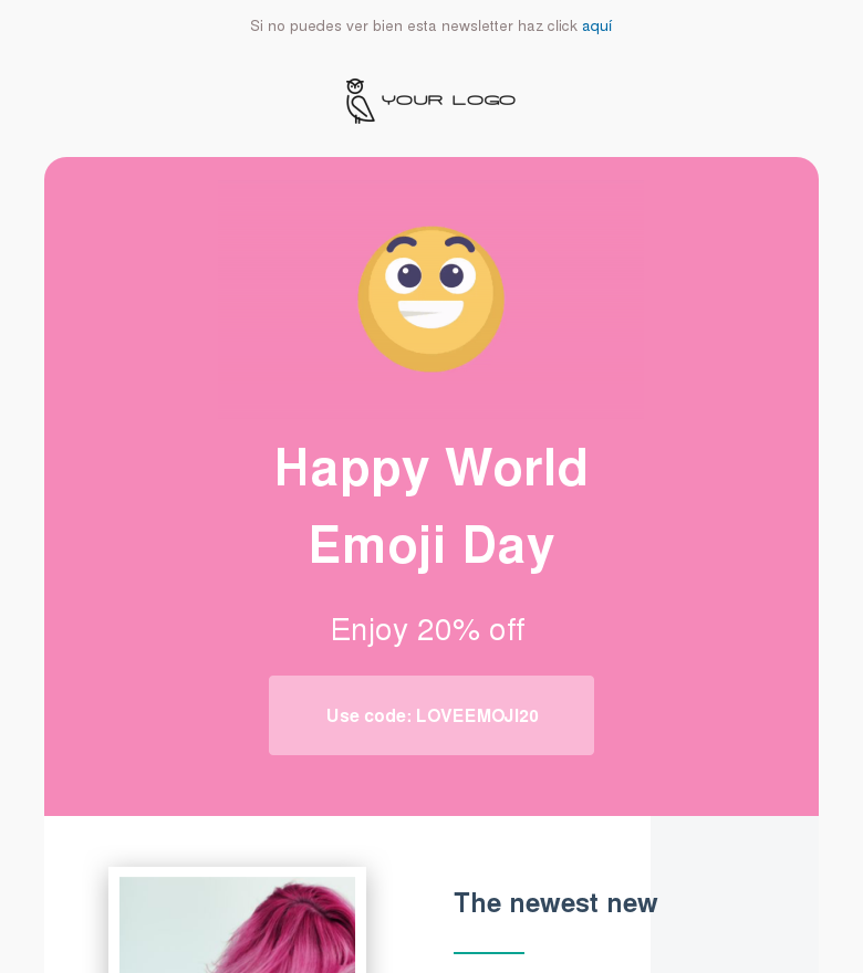 Plantilla email marketing Emojis speak louder than words