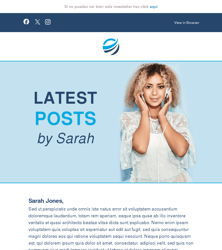 Plantilla email marketing Latest posts