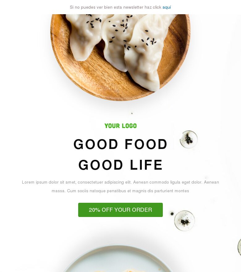 Plantilla email marketing Qué comer en Máslenitsa