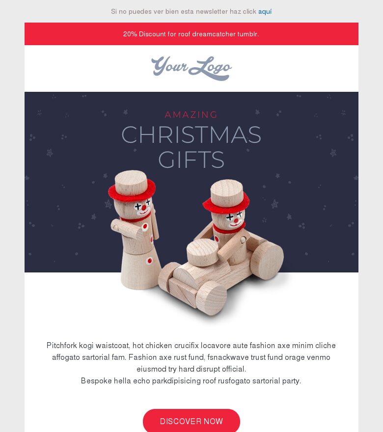 Plantilla email marketing Navidad increíble