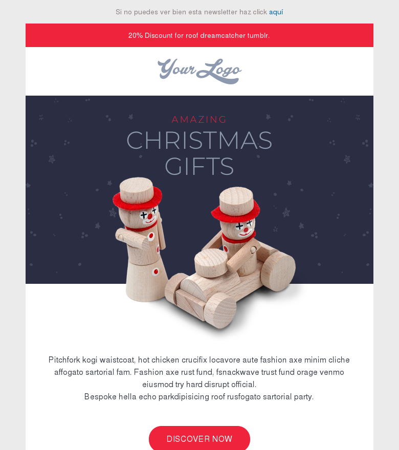 Plantilla email marketing Amazing christmas