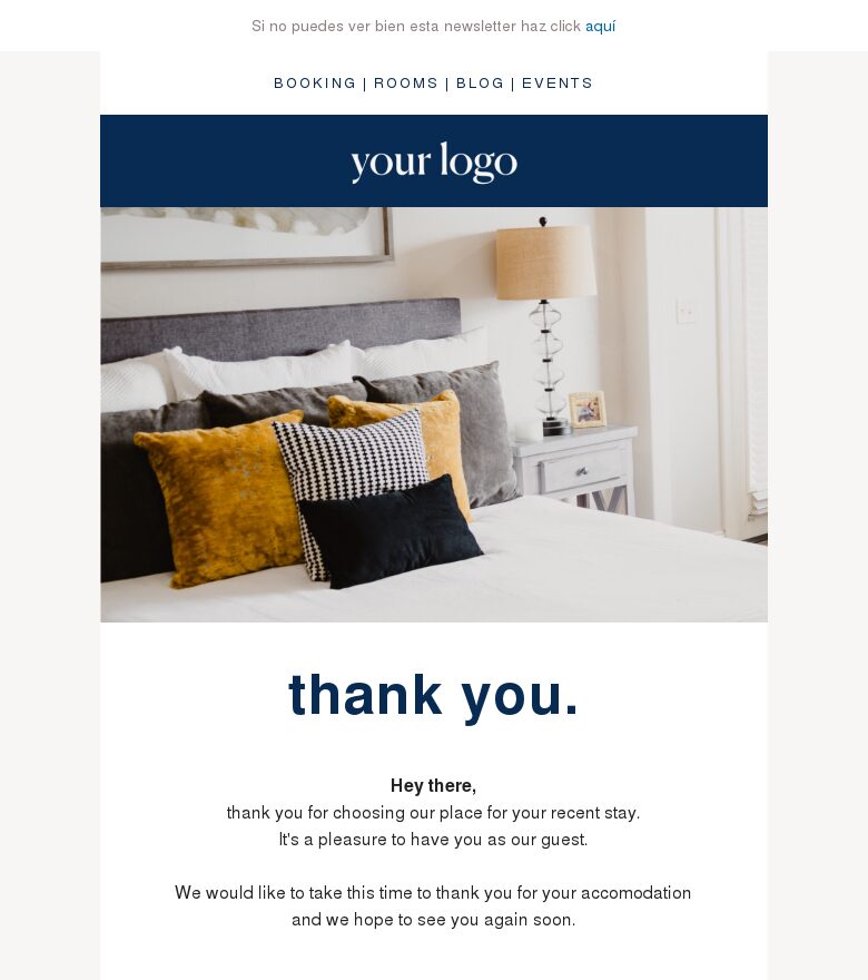 Plantilla email marketing Bienvenido, invitado