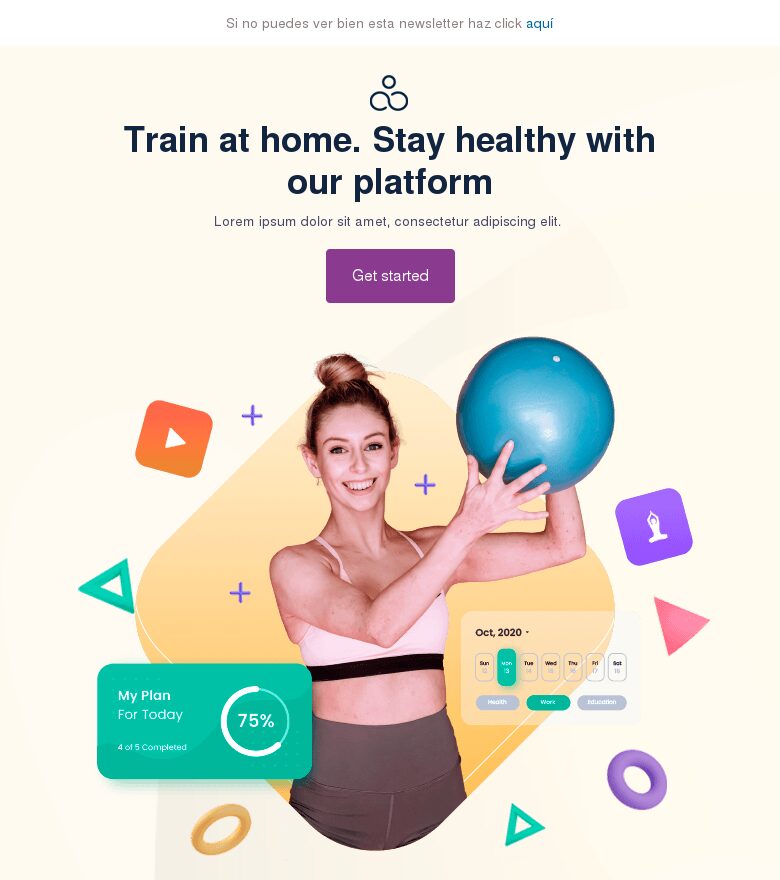 Plantilla email marketing Día Internacional del Yoga