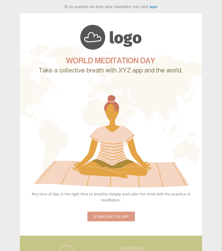 Plantilla email marketing Take a collective breath