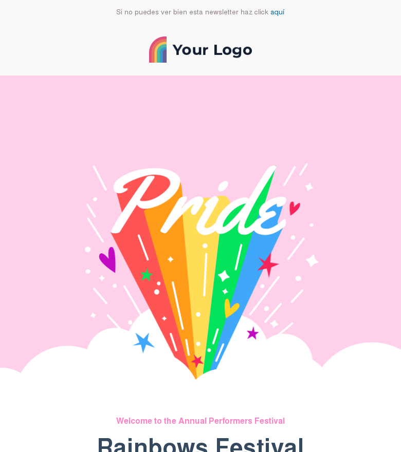 Plantilla email marketing Love is in the air 2020