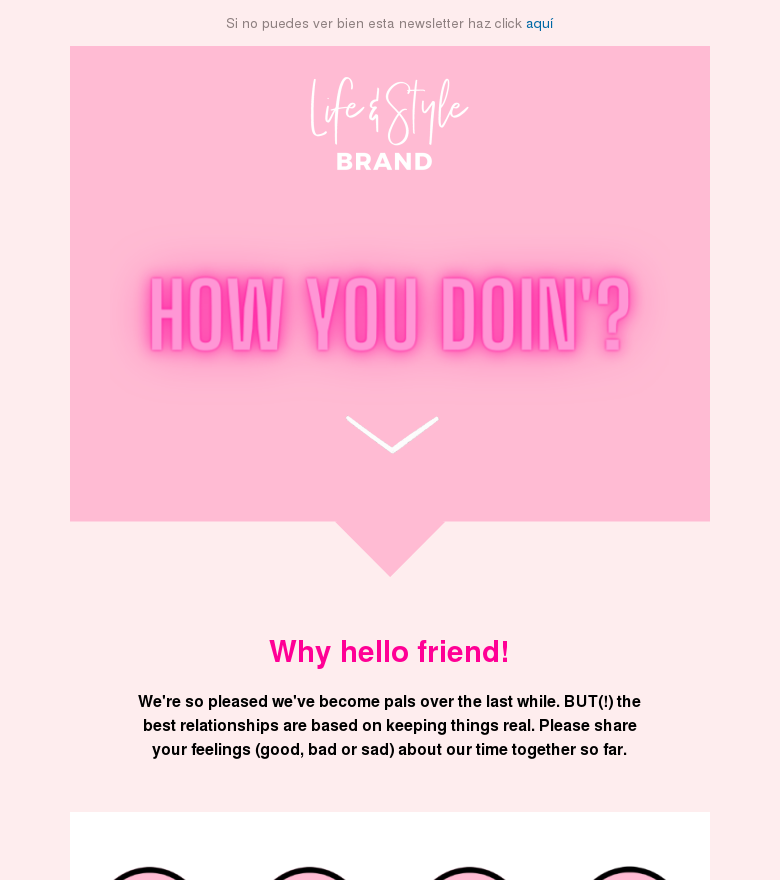 Plantilla email marketing How you doin really