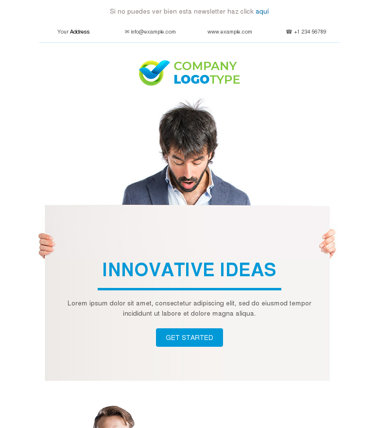 Plantilla email marketing Innovative ideas