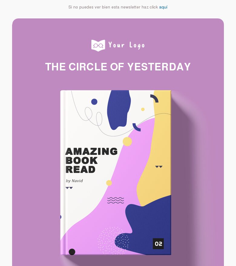 Plantilla email marketing Día del Libro 2020