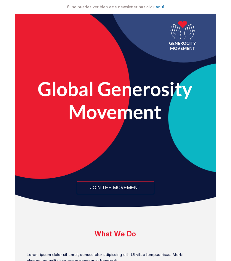 Plantilla email marketing Time to give