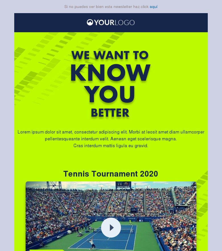 Plantilla email marketing Descubre a tus usuarios